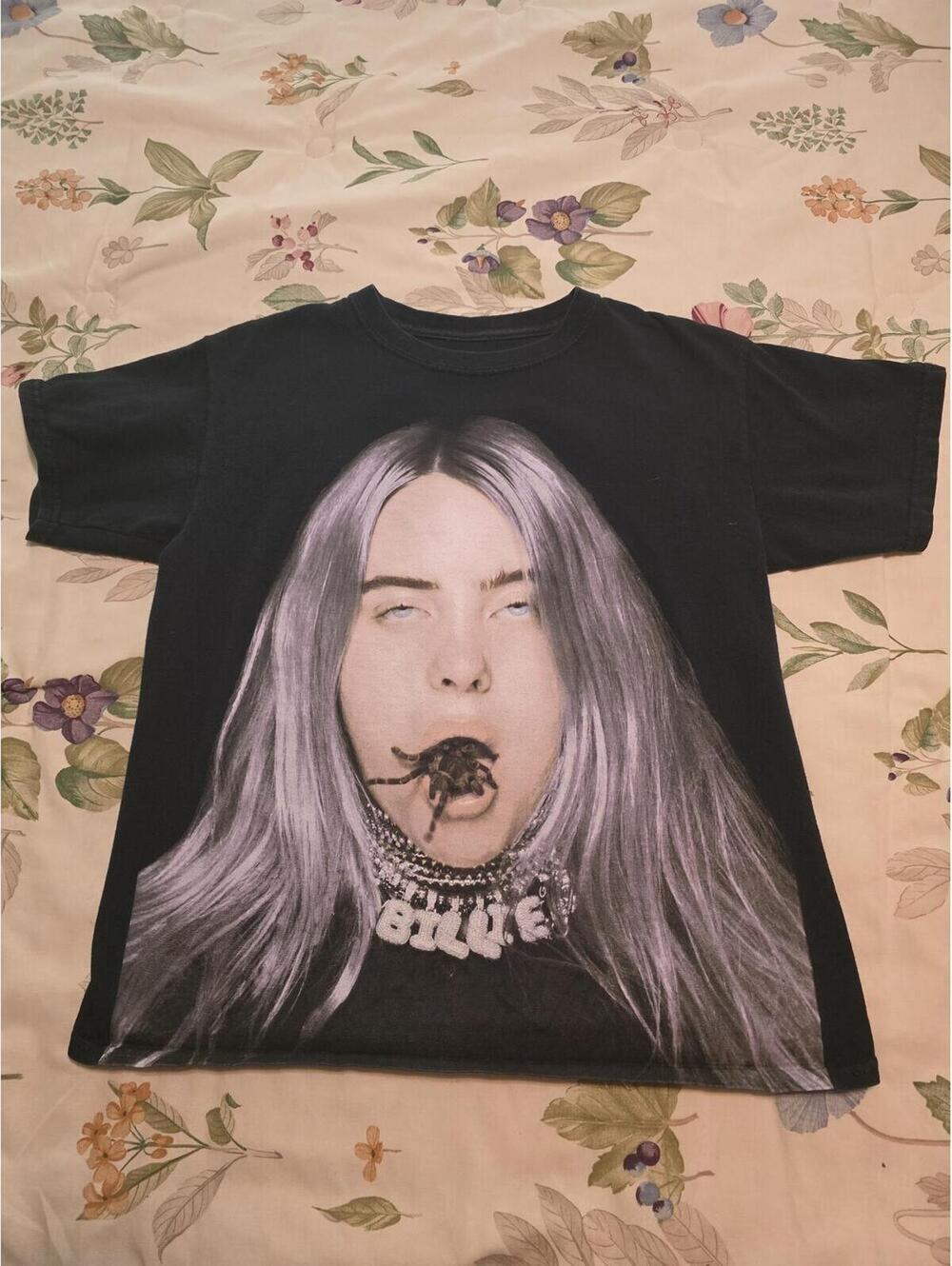 Billie Eilish Tarantula Mouth Concert Tour T-Shirt, Size XS